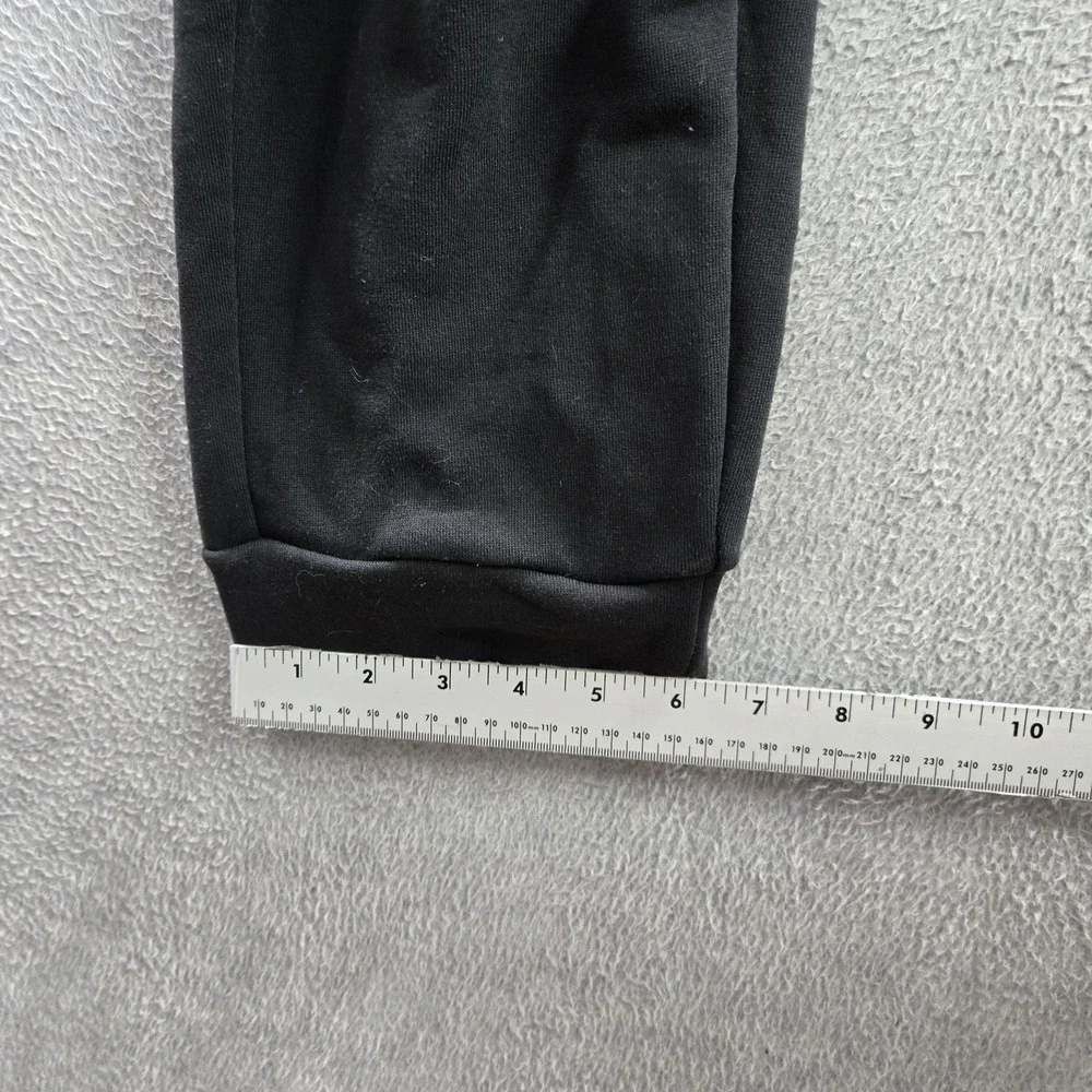 Adidas Men Activewear Pants L‎ Black Sweatpants Gorpcore Logo Stripe 27